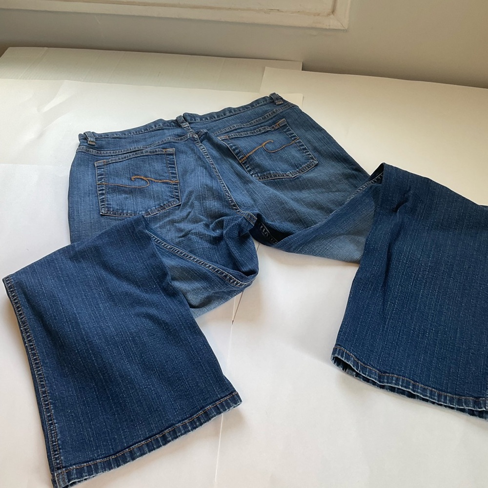 Chico’s women’s jeans. Size 2R with boot cut legs. Beautiful stitching